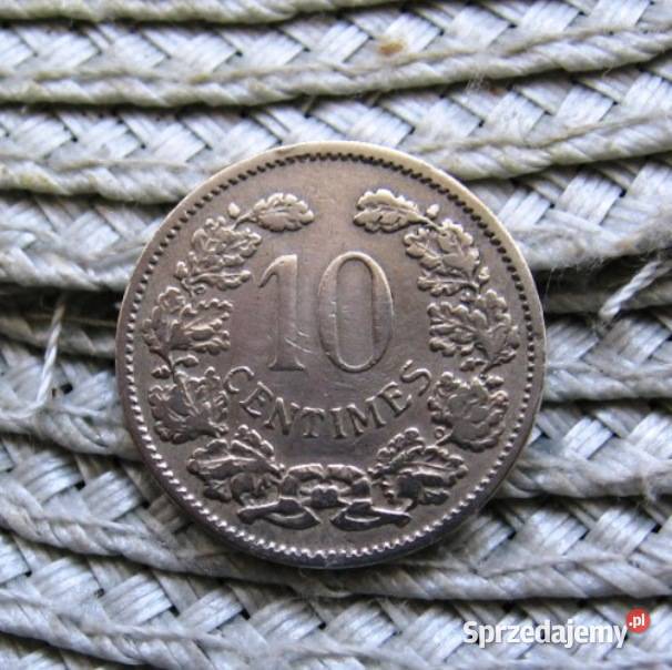 Luksemburg 10 Centimes 1901r