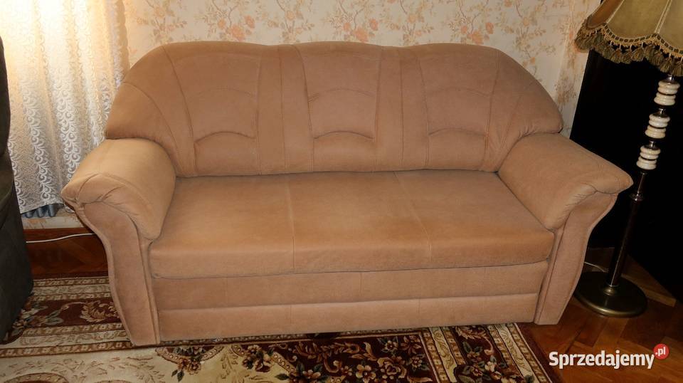 3 Osobowa Sofa Kanapa z Funkcją Spania Pojemnik Ziębice