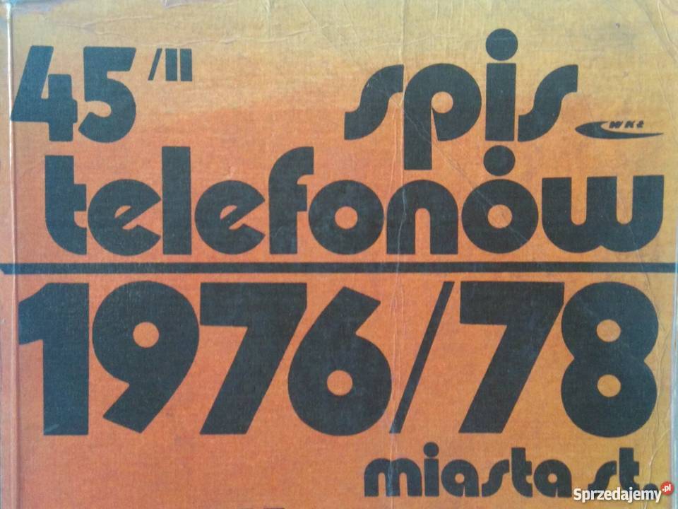 SPIS TELEFONÓW 197678 MIASTA WARSZAWY TELEFONY mazowieckie Warszawa