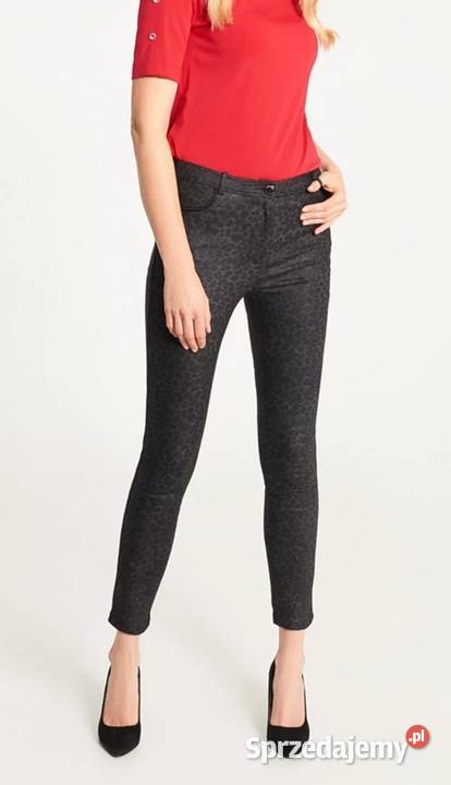 NOWE sexy rurki w panterkę czarne grafitowe Moda i Styl mazowieckie Warszawa