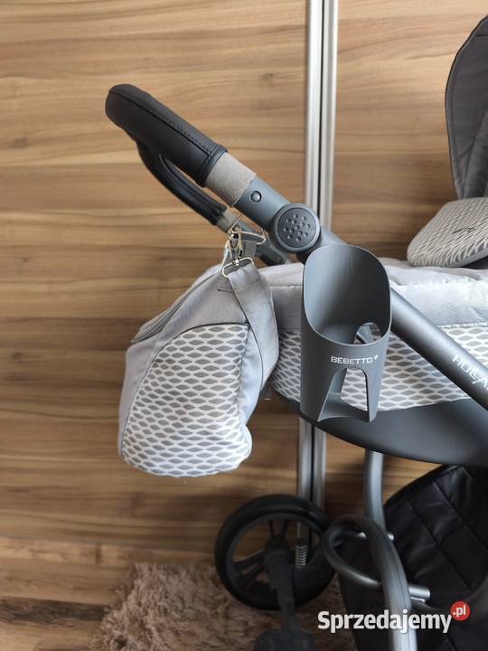 Wózek Bebetto Holland 3w1 nosidełko Cybex Aton 5 czarny