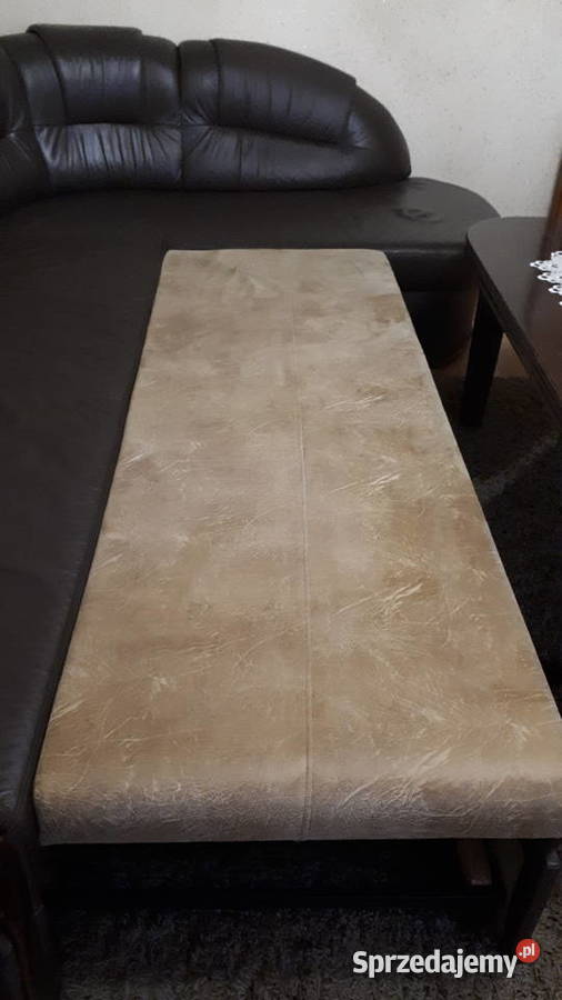 Wypoczynek ze skóry z dwoma fotelami Olkusz sprzedam