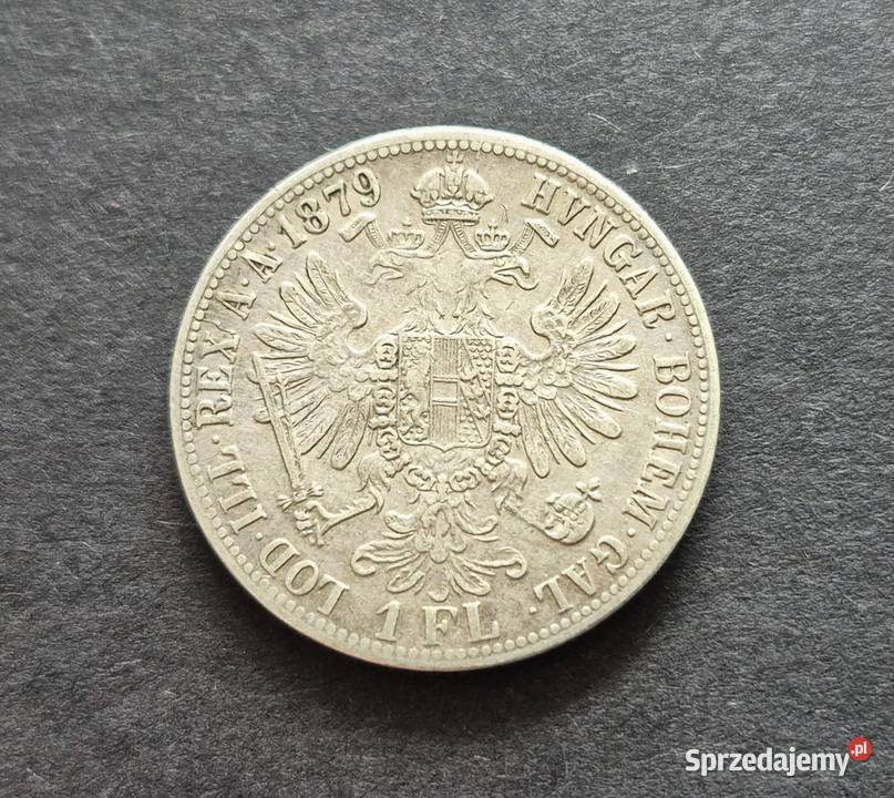 71 AUSTRIA srebro 1 Floren 1879 r łódzkie Wola Kruszyńska sprzedam