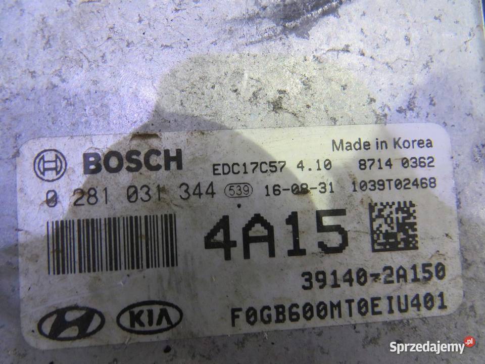 KOMPUTER SILNIKA HYUNDAI I20 II 14 D 391402A150 Komputery