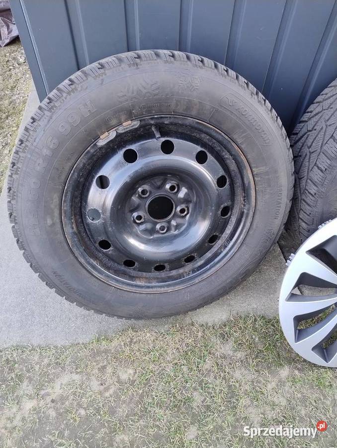 Koła stalowe z praktycznie nowymi zimówkami Motoryzacja Częstochowa sprzedam