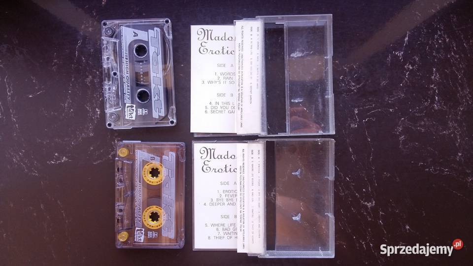 Zestaw kaset magnetofonowy Madonna Erotica Siemiatycze