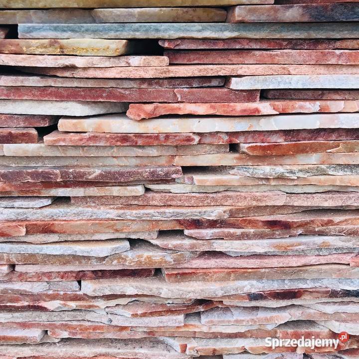 RÓŻOWY ŁUPEK TWARDY KAMIEŃ na Schody Elewację Warszawa