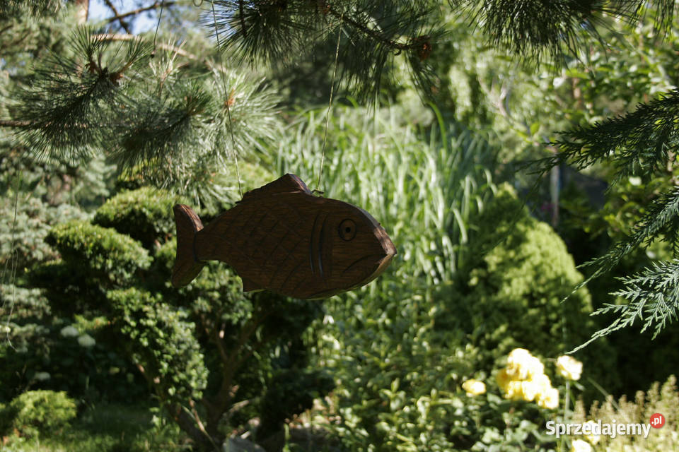 Ryby dekoracyja zawieszana na drzewo Drewniana Warszawa