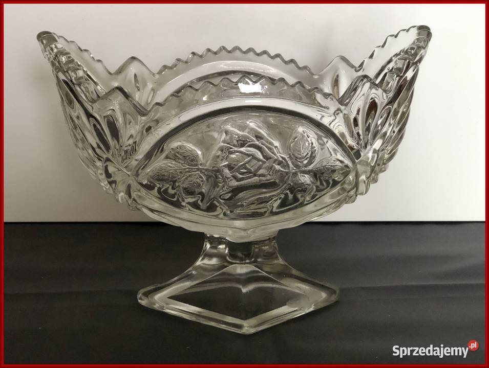 Sprzedam 2 SZKLANE PATERY na owoce ciastka Staroźreby