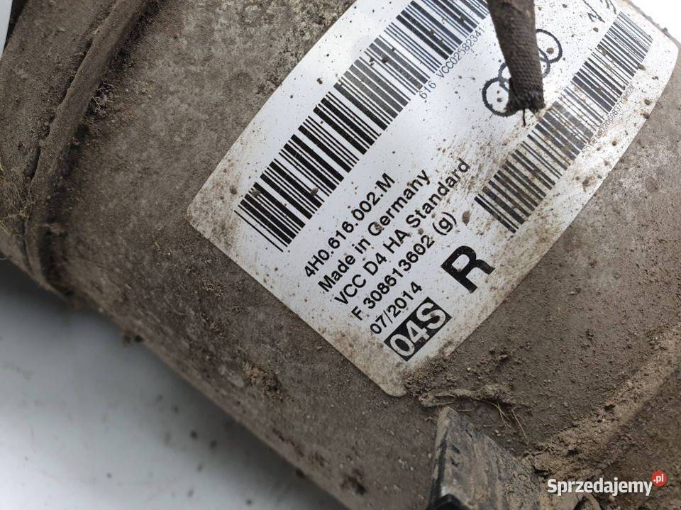 AMORTYZATOR PRAWY TYŁ AUDI A8 L D4 4H0616002M Lipno