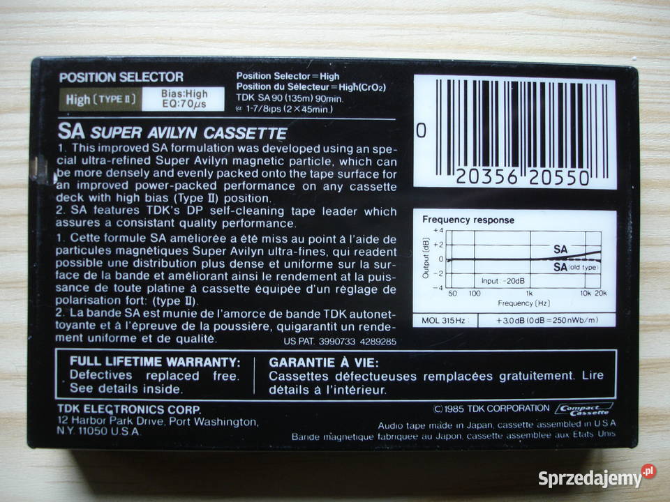 Kaseta magnetofonowa TDK SA90 nowa Zielona Góra