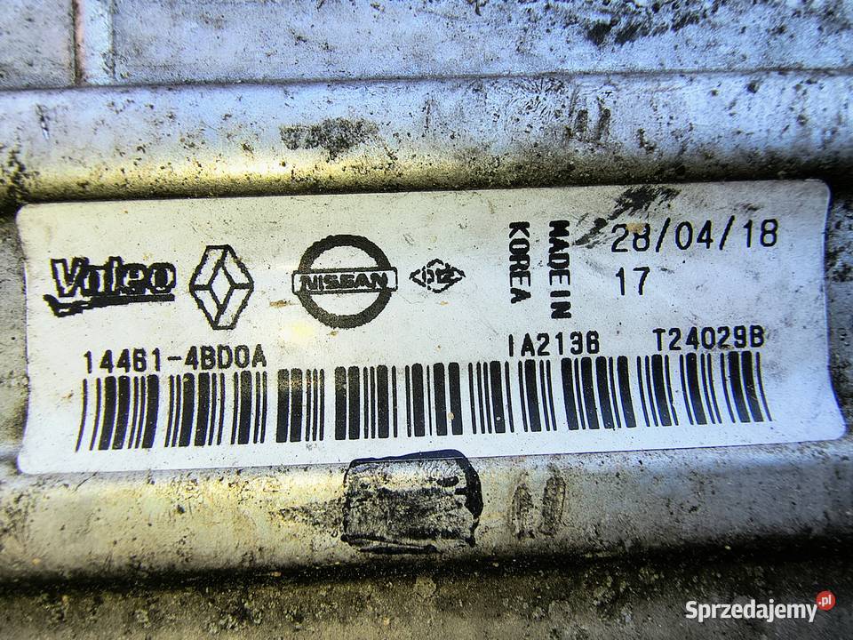 INTERCOOLER do KOLEOS II 20 DCI z 2018 r Warszawa