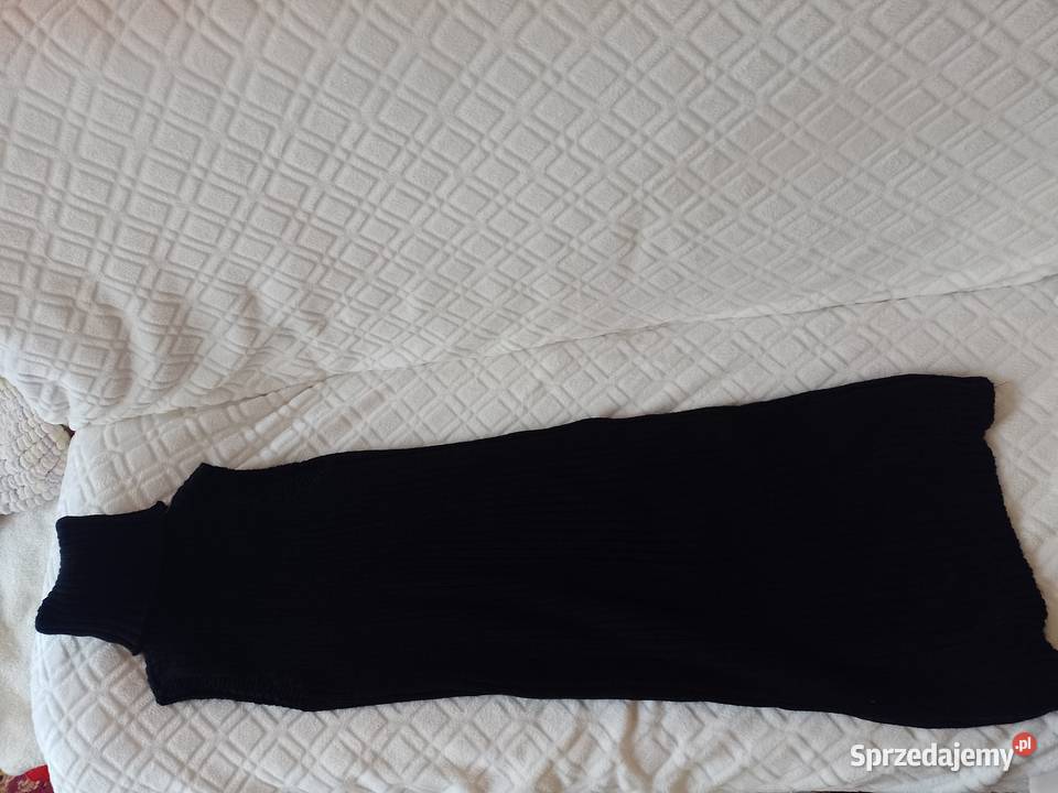 3638 SM Długa sukienka dzianinowa z golfem z Spódnice i sukienki Kraków