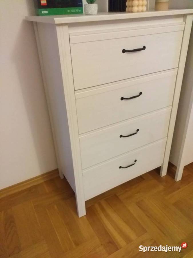 Zestaw mebli szafa komoda IKEA białe krzesło Wyszków