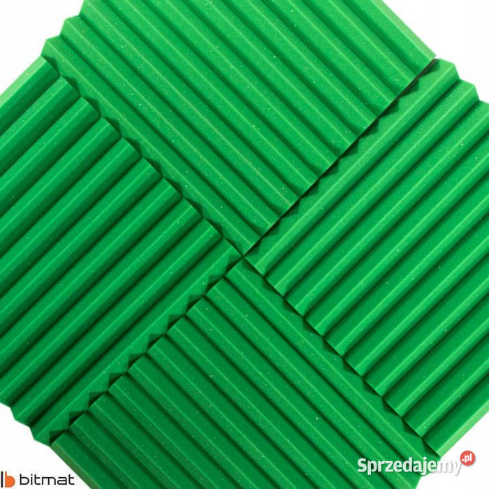 Panel Akustyczny klin kolor zielony 50x50x5 Muzyka mazowieckie