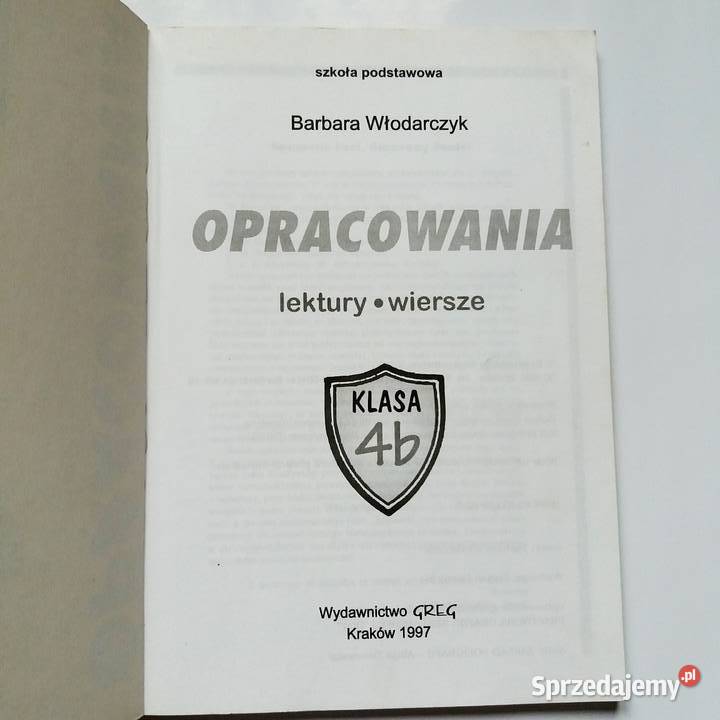 BWłodarczyk Streszczenia Język polski szkoła Łódź sprzedam