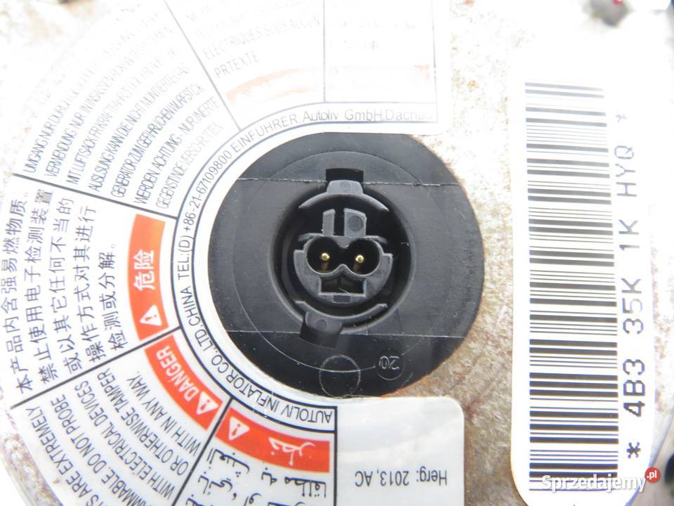 PODUSZKA KIEROWCY CHEVROLET SPARK M300 95368711