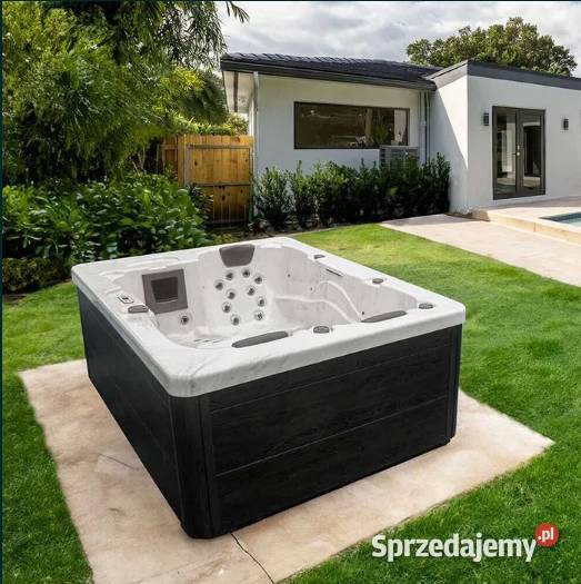 Zewnętrzna wanna z hydromasażem LED Biały JAKUZI Jacuzzi lubuskie Siedlisko sprzedam