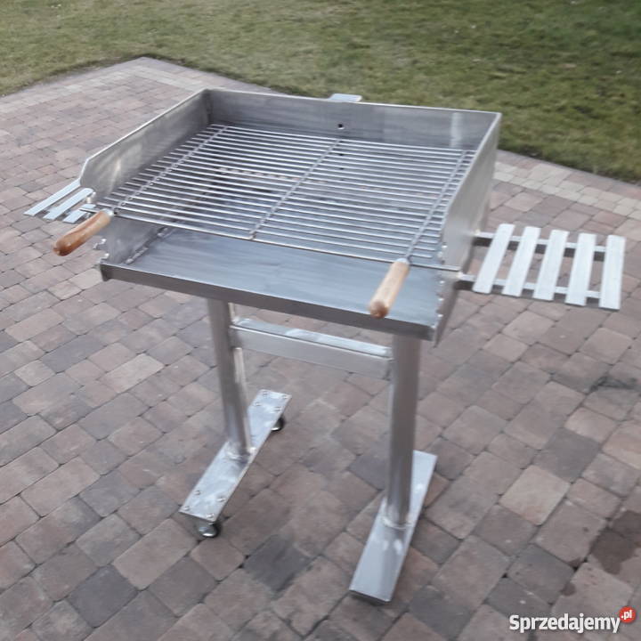 Solidny grill ogrodowy blacha nierdzewna 5 mm Damasławek sprzedam