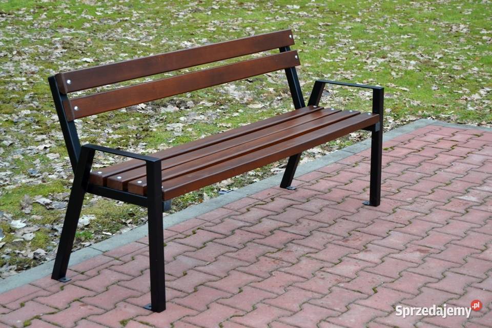 Ławka stalowa podłokietnik miejska ogrodowa Kraków sprzedam