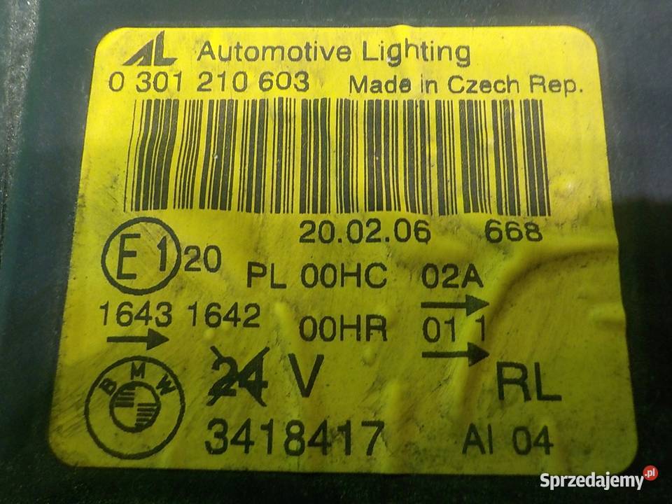 BMW X3 E83 25 B AUT 06r lampa lewa przod mazowieckie Suków
