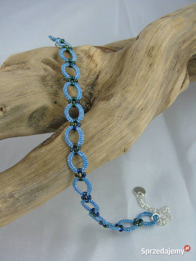 Bransoletka koronkowa Wiśniowa