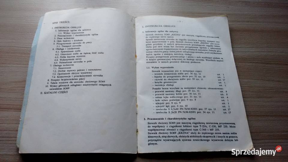 SIEWNIK CIĄGNIKOWY SO69 17 lejków oryginał