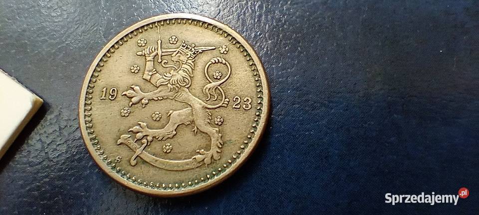 Stare monety 1 marka 1923 Finlandia