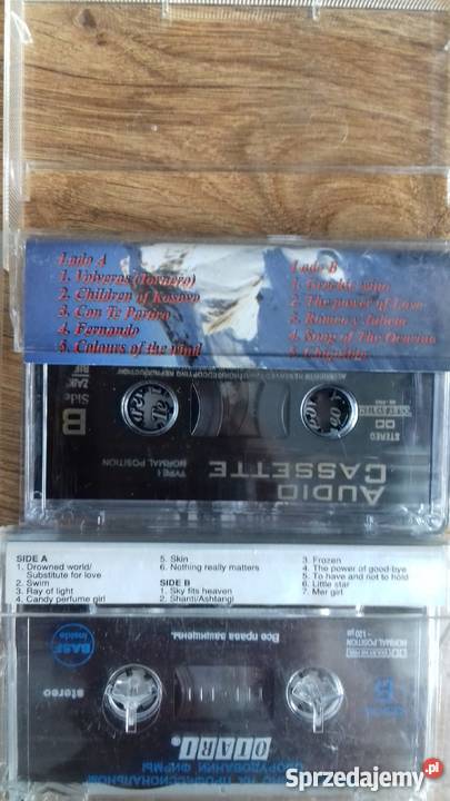 Kasety z piosenkami 5 sztuk kaseta Iława