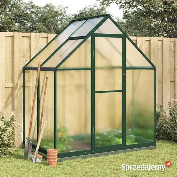 vidaXL Szklarnia z ramą podstawy zielona Pozostałe mazowieckie Warszawa