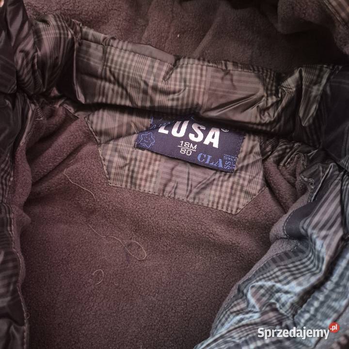 Kurtka chłopięca w kratkę rozmiar 80 Brzesko