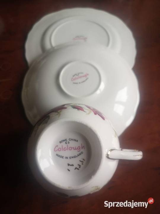 Filizanka z talerzykiem Colclough Made in Porcelana i szkło Gdańsk sprzedam