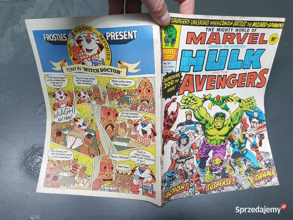 The Mighty World of Marvel 200 Hulk The Avengers pomorskie Gdynia