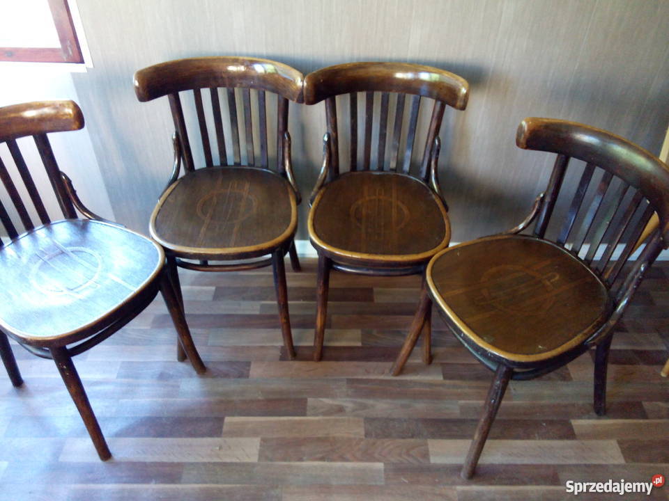THONET 4 gięte krzesła Thonet Vintage Retro Loft Stoły, krzesła, biurka Lublin