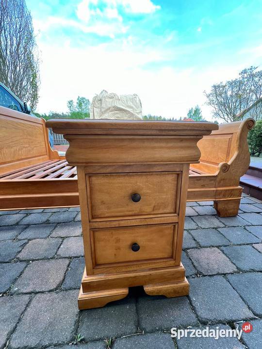 Piekne Dębowe łóżko materac 2 szafki nocne Pozostałe śląskie Katowice sprzedam