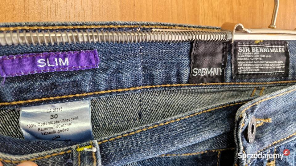 Nowe spodnie jeans Sir Benni Miles W30 S Slim Nowy Dwór Mazowiecki