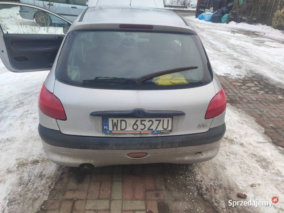 Peugeot 206 11 benzyna 2000 sprawny dokumenty Ząbki