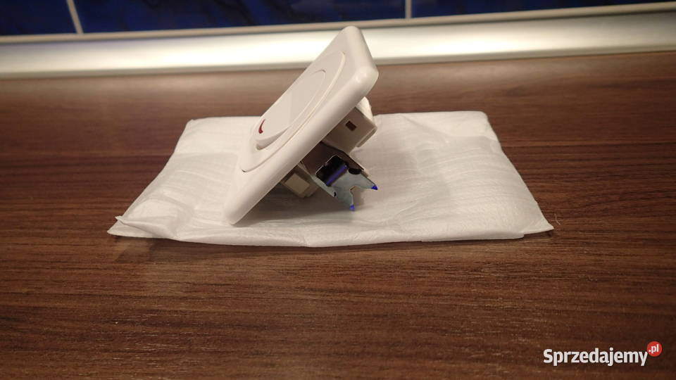 Wyłącznik jednobiegunowy z podświetleniem Biały biały Oświetlenie Sosnowiec