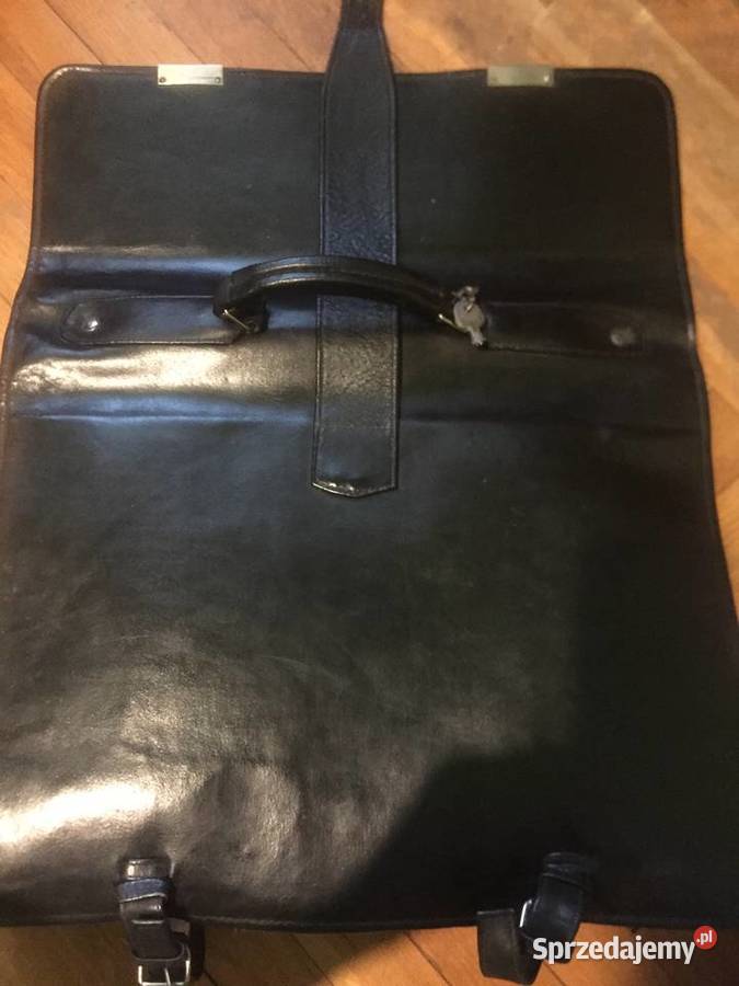 teczka męska skórzana czarna Łódź