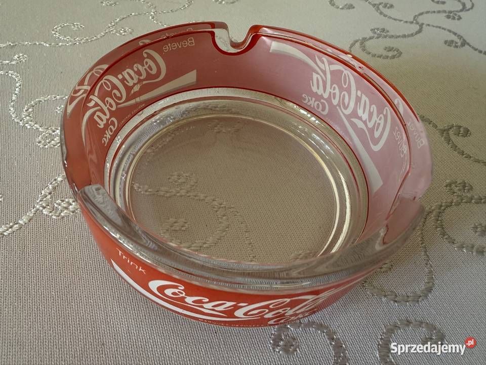 Popielniczka CocaCola Coke Vintage Szklana Lata Czerwionka-Leszczyny