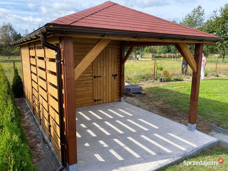 Altana ogrodowa z domkiem narzędziowym 3m x 5m Domki narzędziowe Kraków sprzedam