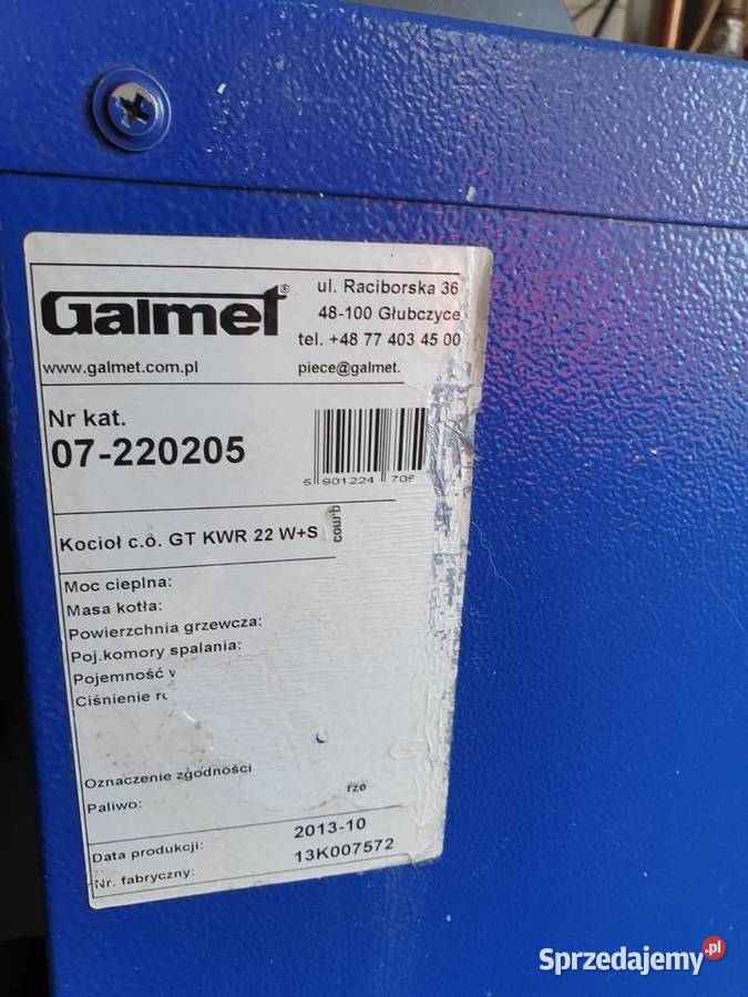 Galmet kocioł co 22kw WS Opał Kostrzyn