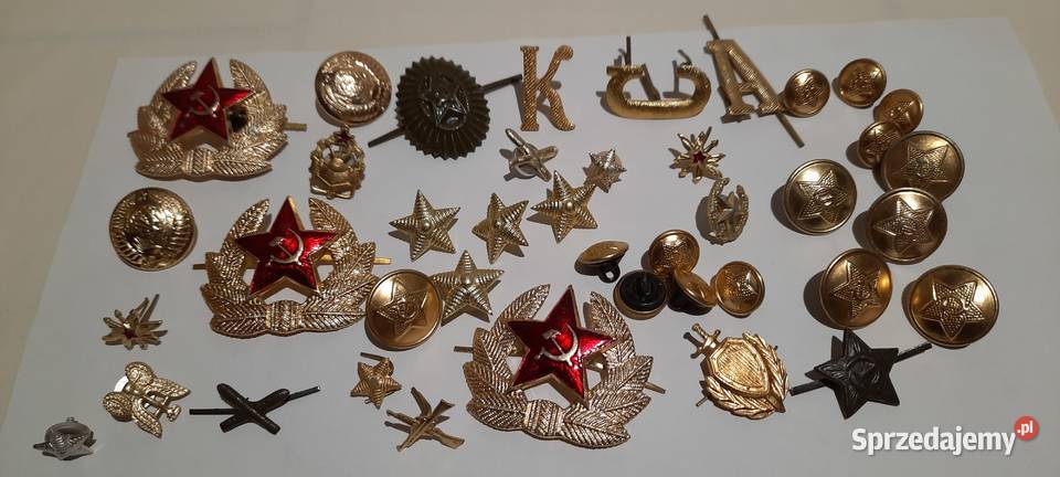 odznaczenia guziki ZSRR zestaw 1 MNXX11071 Warszawa sprzedam