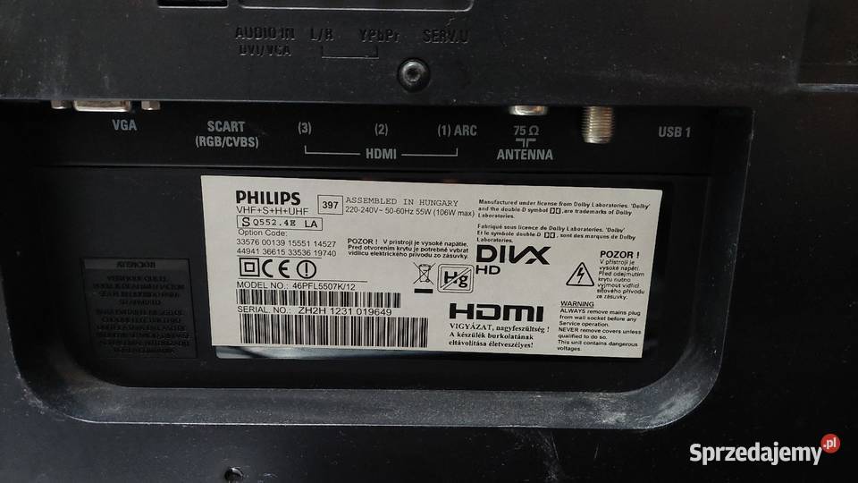 Telewizor Philips 46 TV i Video Poznań sprzedam