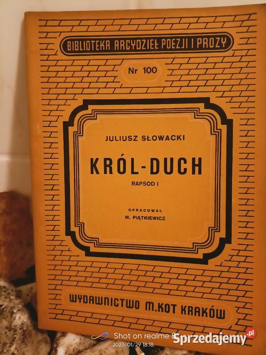Król Duch ostatnie dzieło Słowackiego książki Warszawa