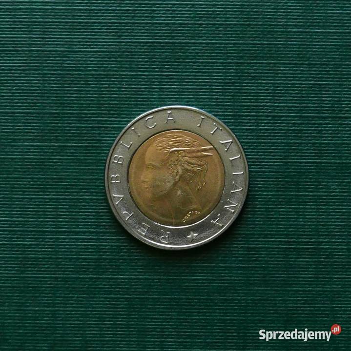 WŁOCHY 500 lirów 1993r 100lecie Banku Włoch śląskie Gliwice