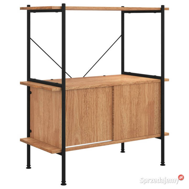 Regał z szafką 80x40x92 stal i materiał Regały Warszawa