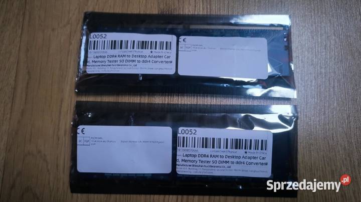 Adaptery Konwerter DDR4 SODIMM do PC DIMM Akcesoria (Laptop/PC) Piotrków Trybunalski