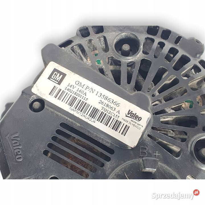 ALTERNATOR Opel Astra K Meriva B 16 CDTi Chełm