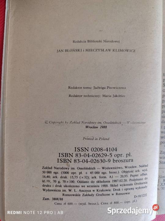 J Szaniawski Wybór dramatów Biblioteka Narodowa Katowice